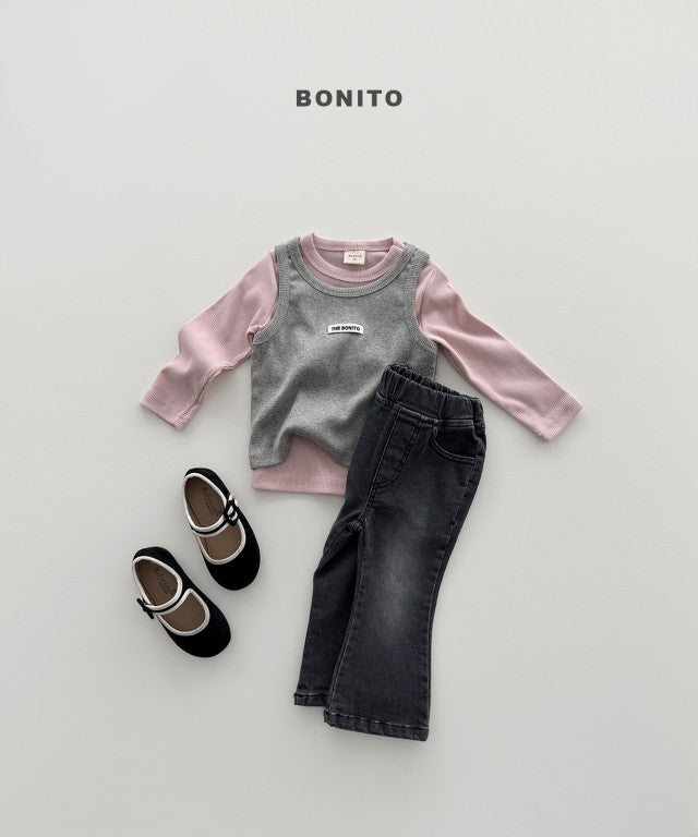 韓國童裝 26秋| BT57 Bootcut Spandex Denim Pants 牛仔褲 (80-140)