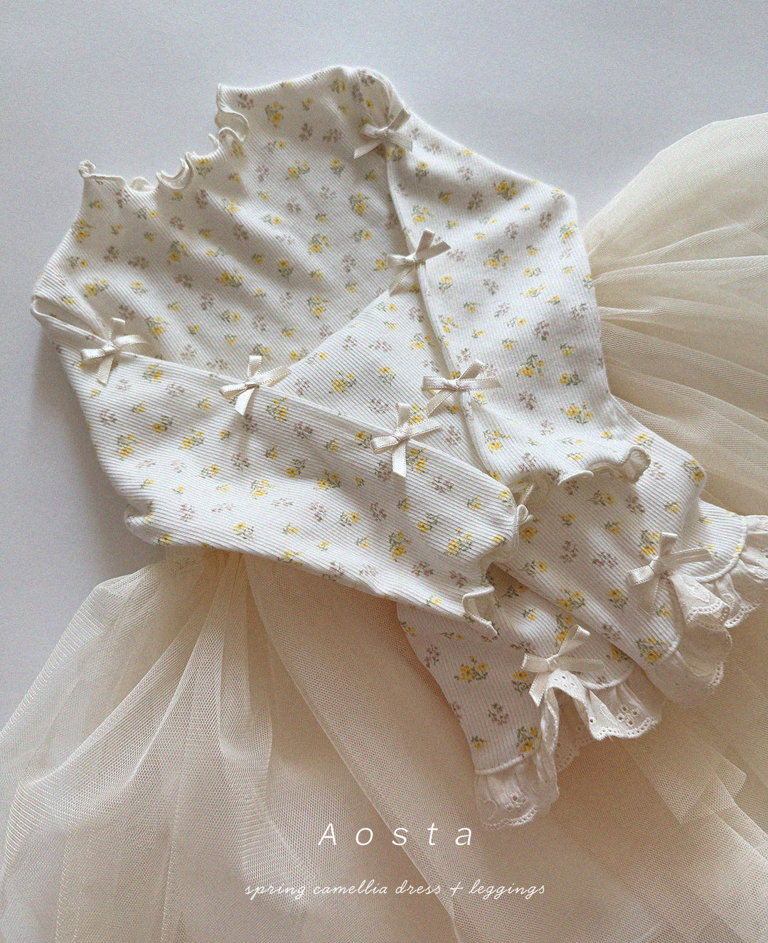 韓國童裝 26春 | AO26102 Camellia Leggings