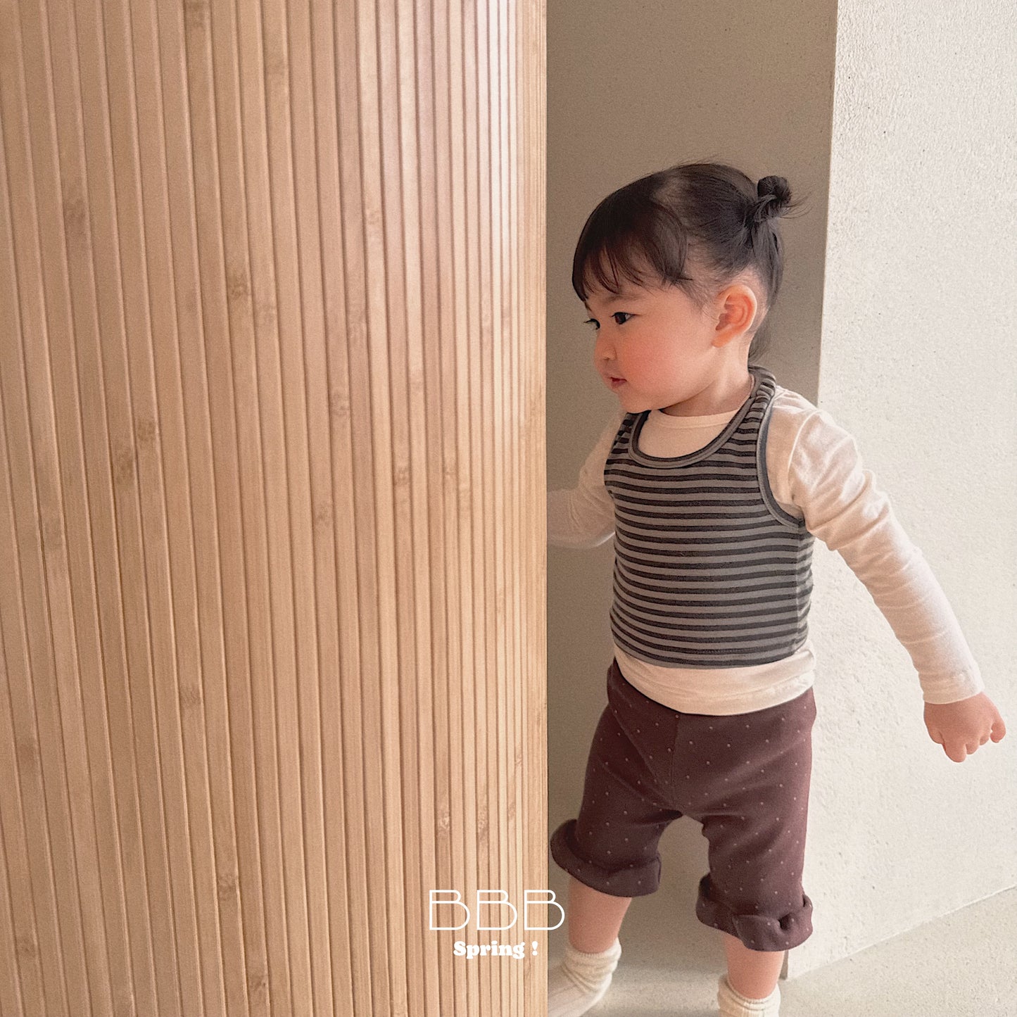 韓國童裝 26春 | BB20 Bebe Stripe Sleeveless (70-110cm)