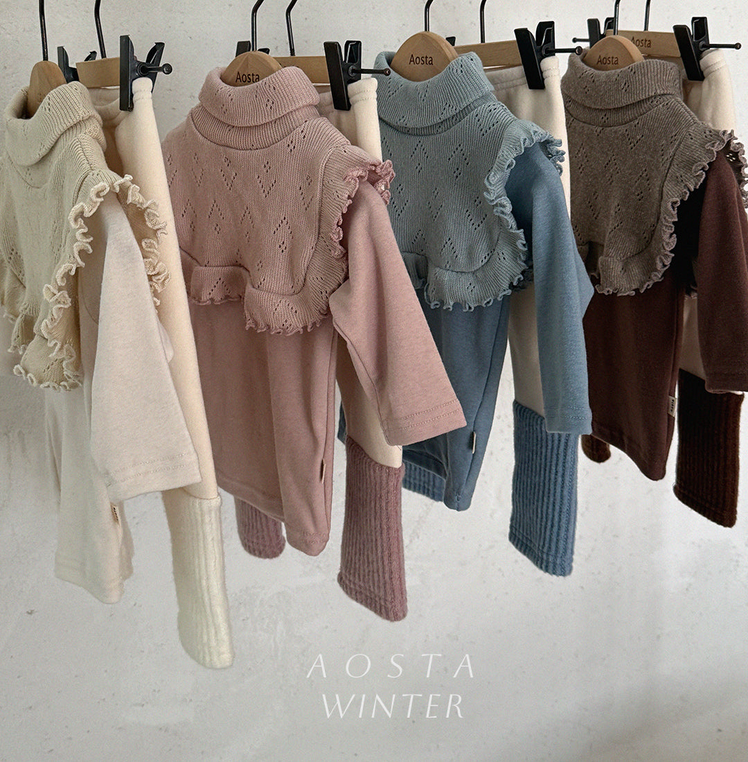 韓國童裝 25秋冬 | AO25430 Reete frill turtleneck