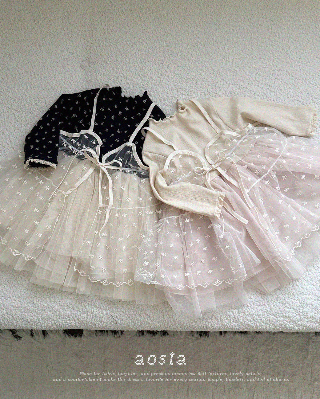 韓國童裝 26秋| AO02 Camellia Dress 連身裙 (70-110)