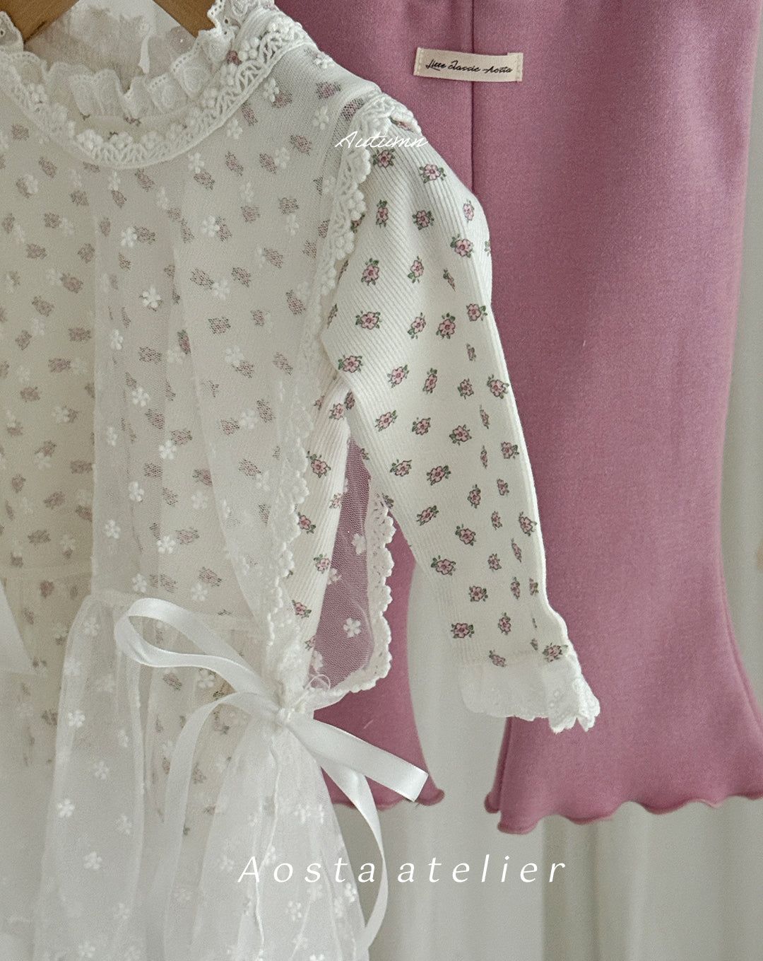 韓國童裝 26春 | AO26110 Lace Vest