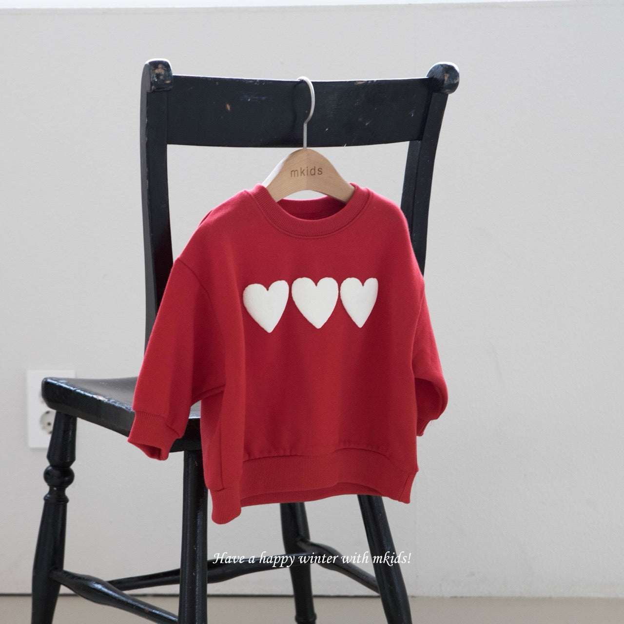 韓國童裝 25秋冬 | MD25463 Heart MTM
