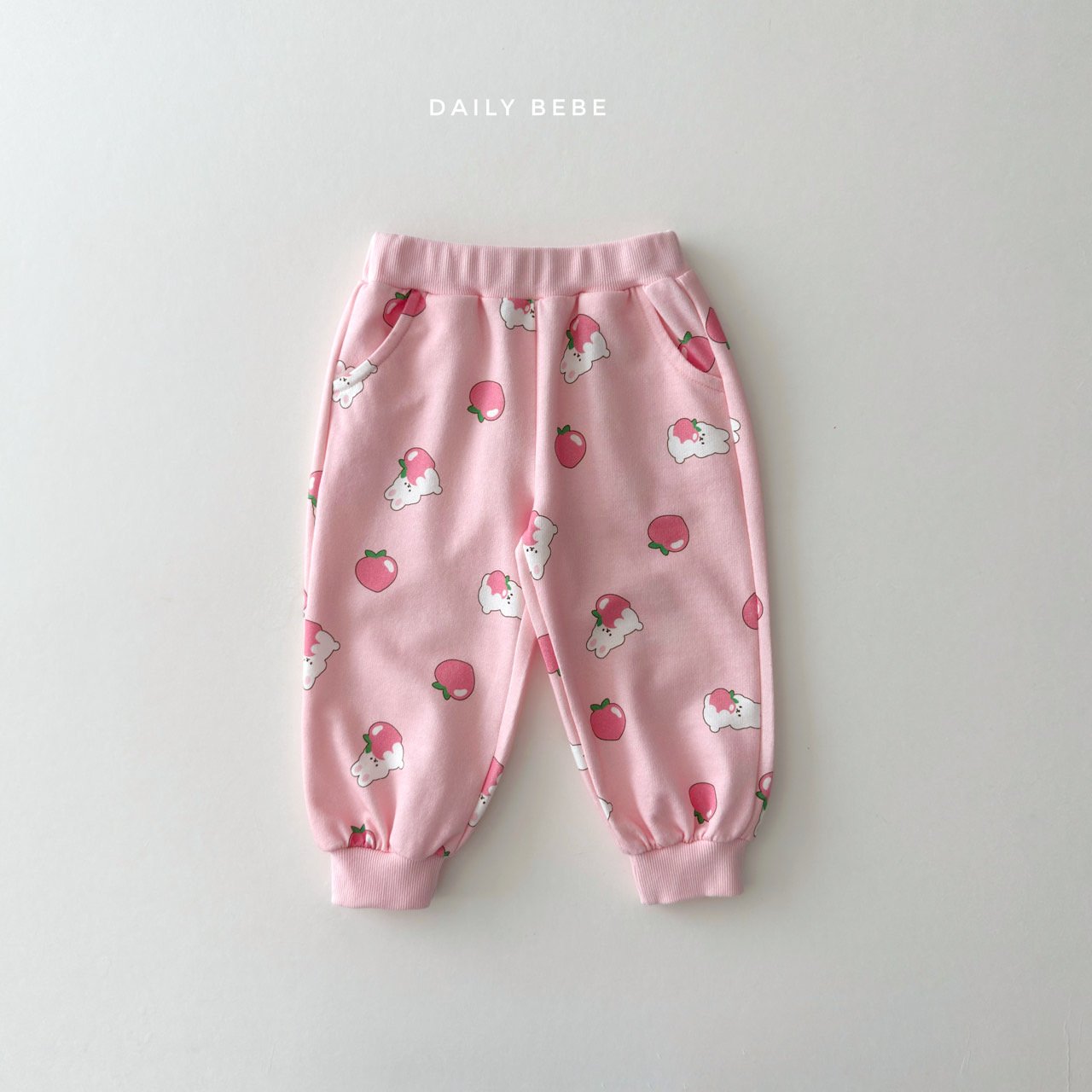 韓國童裝 26春 | DD09 小熊草莓套裝 (75~140cm)