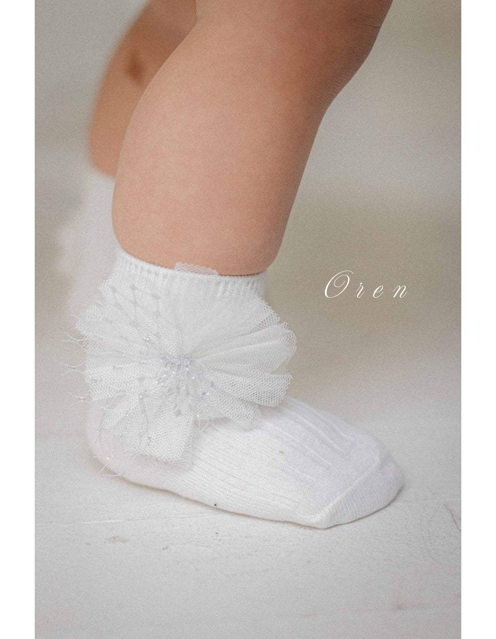 韓國童裝 26春 | OR32 Pearl Lace Ankle Socks