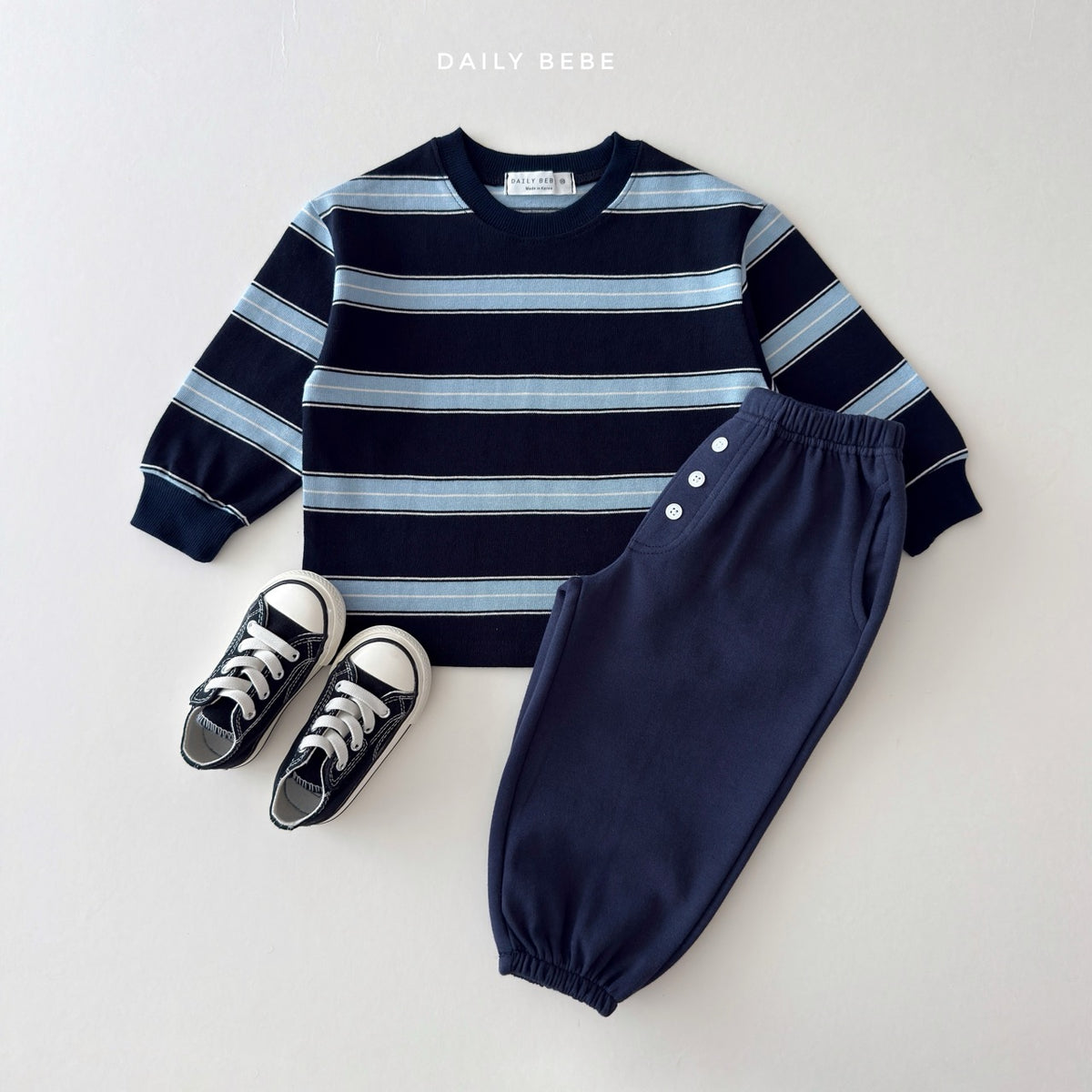 韓國童裝 26秋| DD02 Button Jogger Pants 長褲