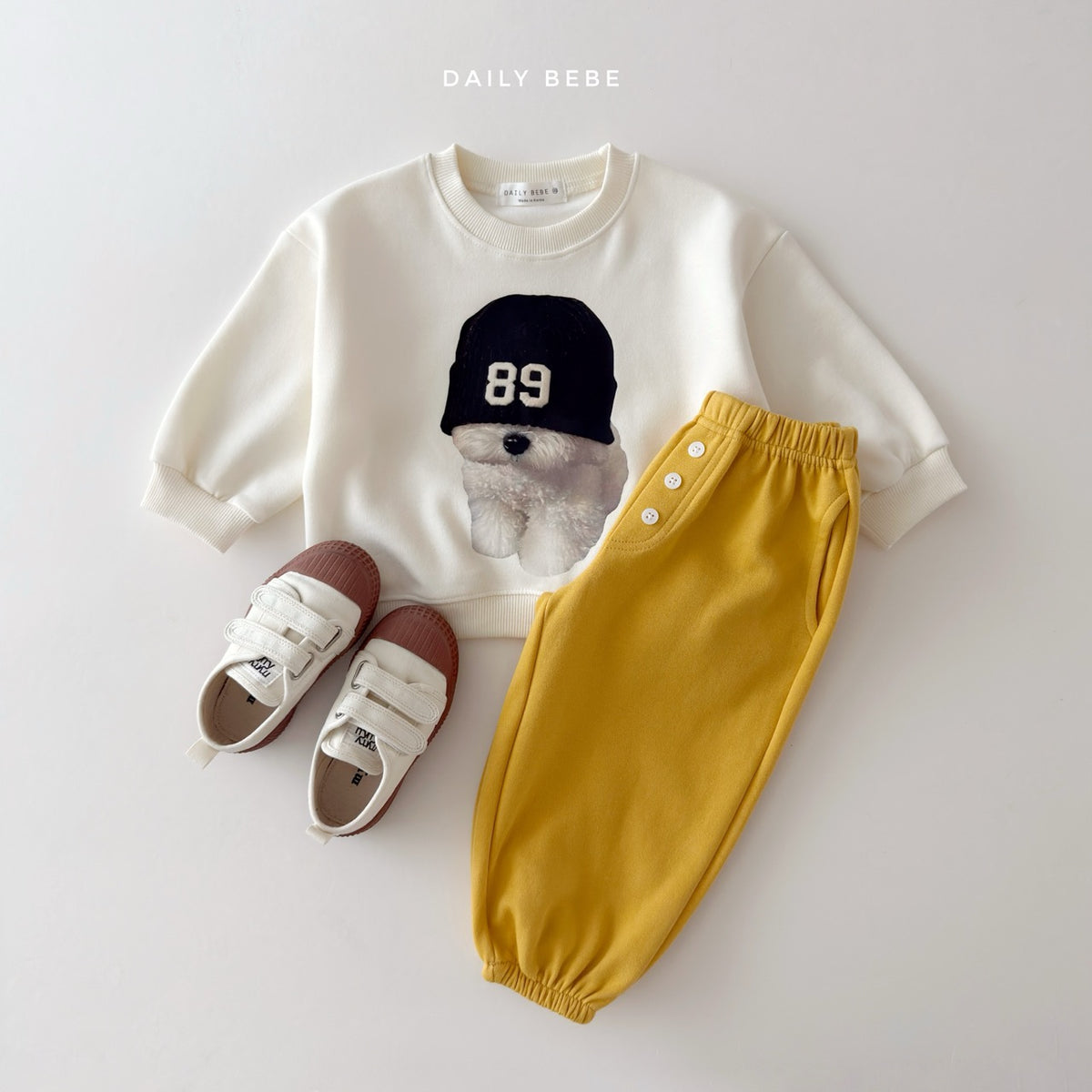 韓國童裝 26秋| DD02 Button Jogger Pants 長褲