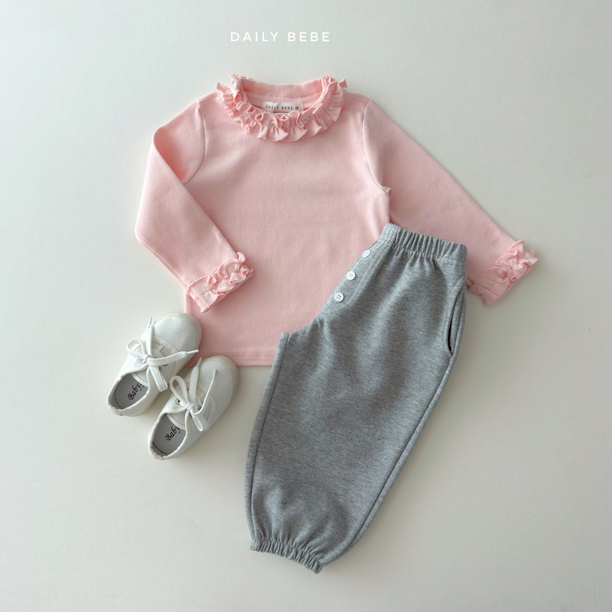 韓國童裝 26秋| DD02 Button Jogger Pants 長褲