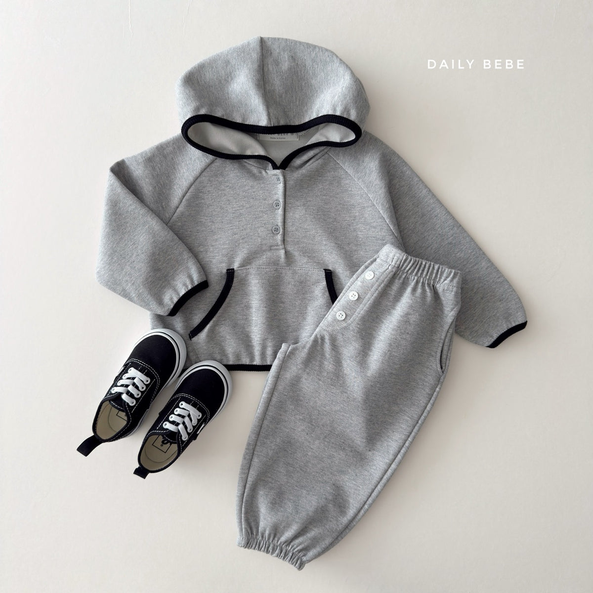 韓國童裝 26秋| DD02 Button Jogger Pants 長褲