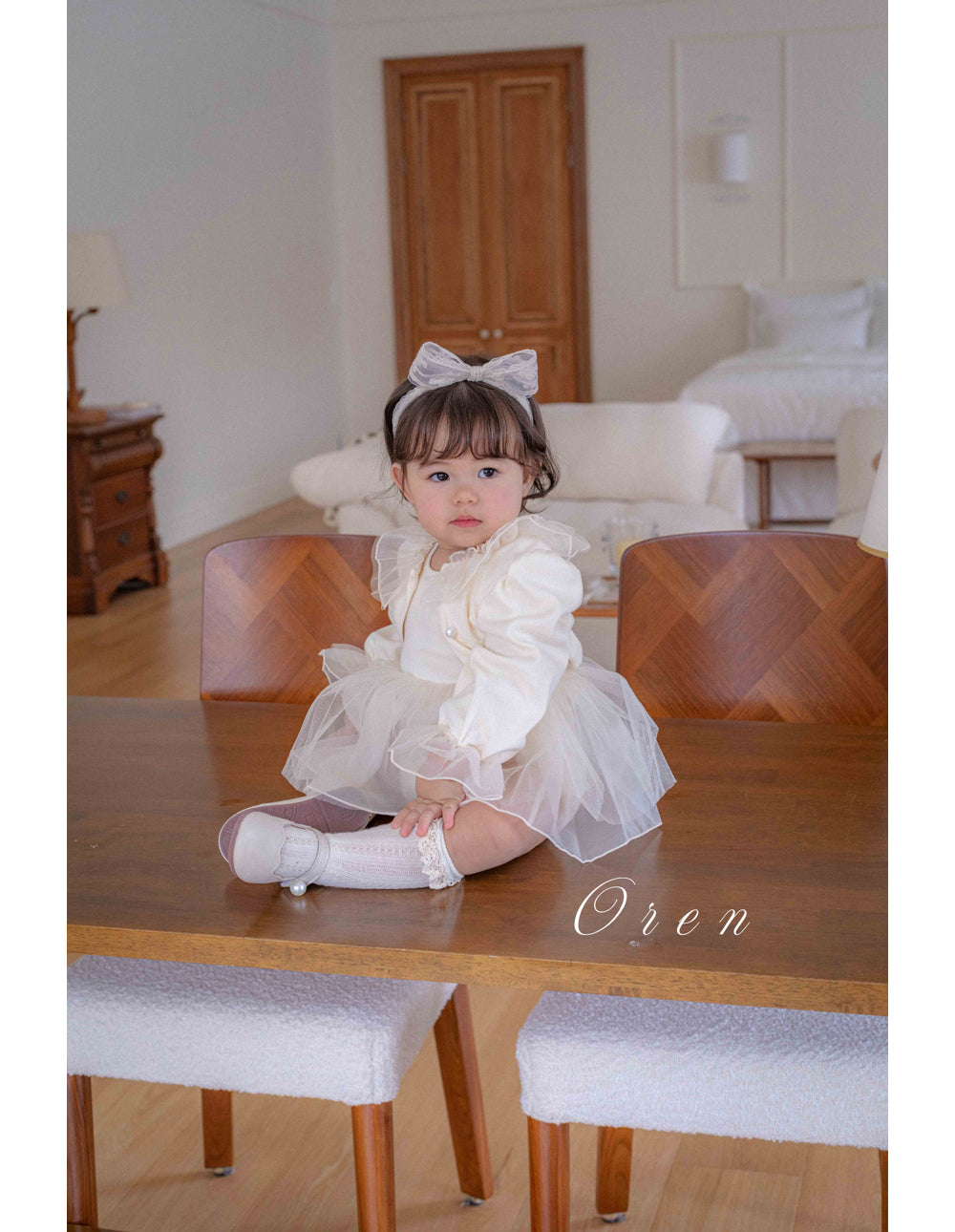 現貨▷ 韓國童裝 25秋 | OR25364 Charmant Cardigan + Suit / Kids OPS 2-set