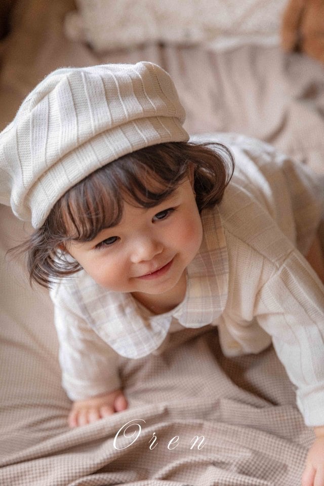 現貨▷ 韓國童裝 OREN Cardigan + Beret Set