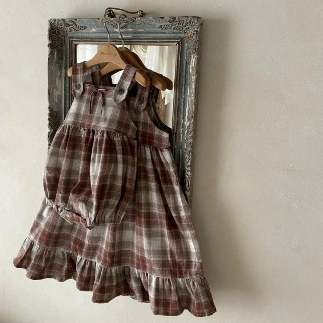 韓國童裝 26秋| AS02 Rosalie Dress (Large Check) 連身裙