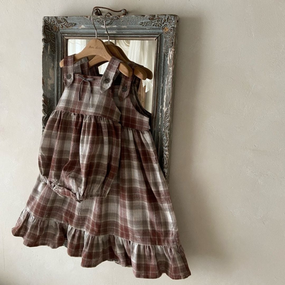 韓國童裝 26秋| AS02 Rosalie Dress (Large Check) 連身裙
