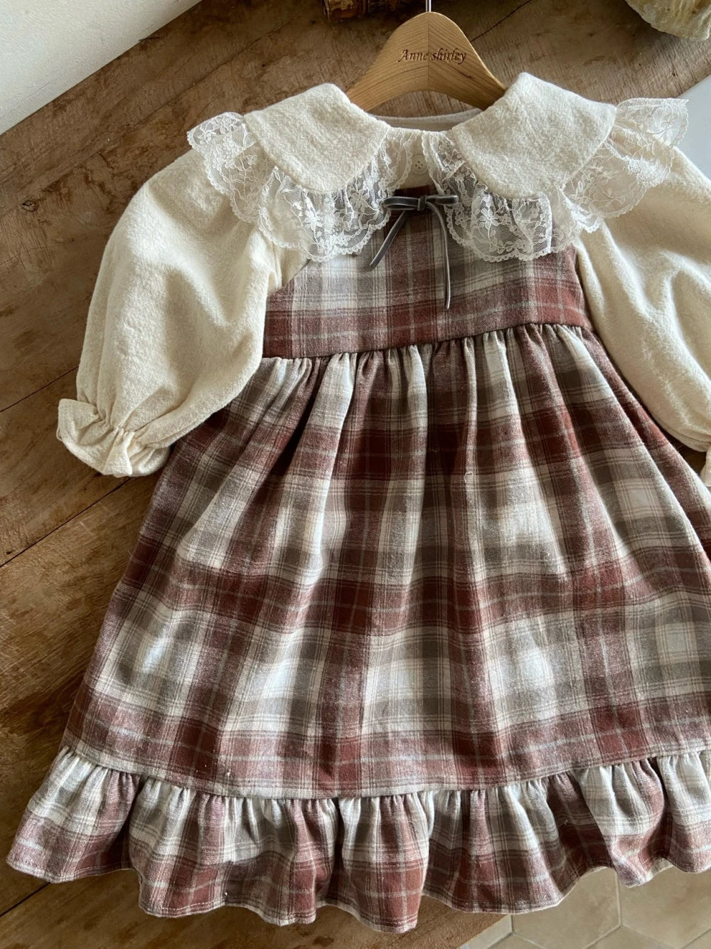 韓國童裝 26秋| AS02 Rosalie Dress (Large Check) 連身裙