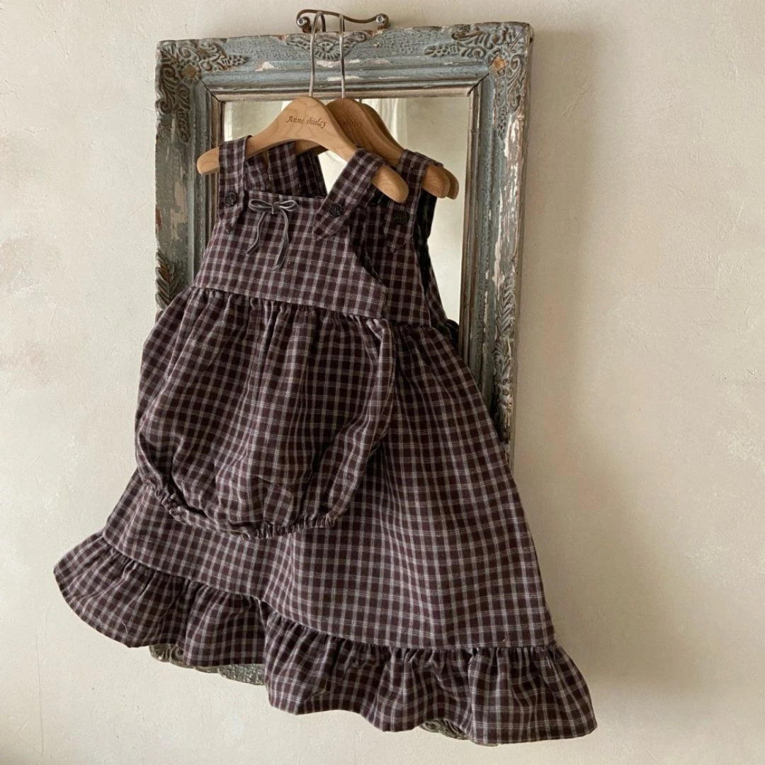韓國童裝 26秋| AS01 Rosalie Dress (Small Check) 連身裙