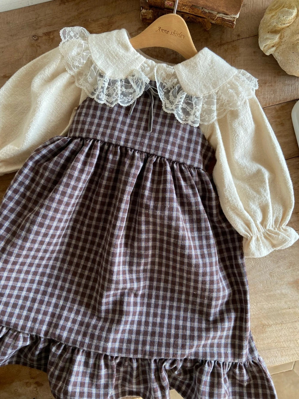 韓國童裝 26秋| AS01 Rosalie Dress (Small Check) 連身裙