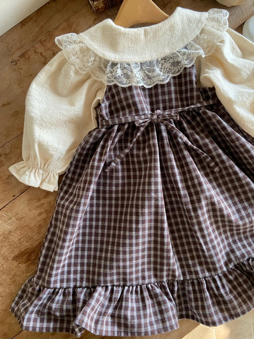 韓國童裝 26秋| AS01 Rosalie Dress (Small Check) 連身裙