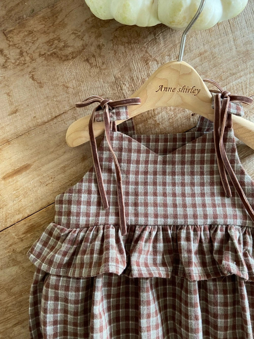 韓國童裝 26秋| AS19 Sigrid Dress / Baby Suit (Check) 連身裙