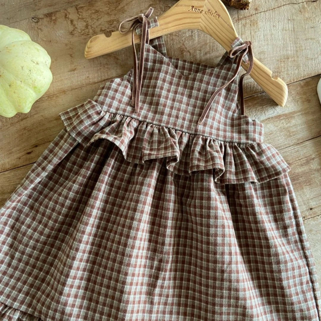 韓國童裝 26秋| AS19 Sigrid Dress / Baby Suit (Check) 連身裙