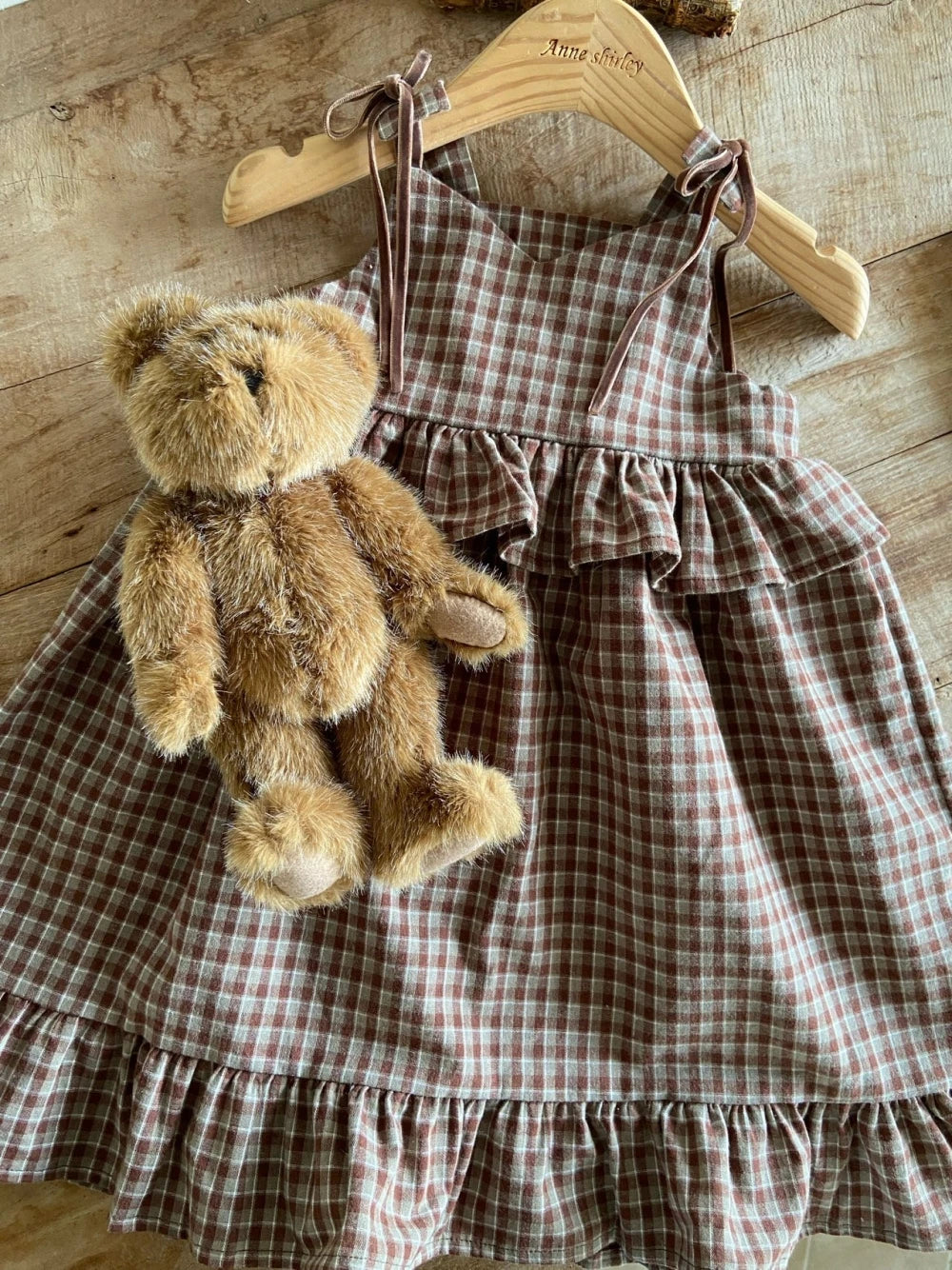 韓國童裝 26秋| AS19 Sigrid Dress / Baby Suit (Check) 連身裙