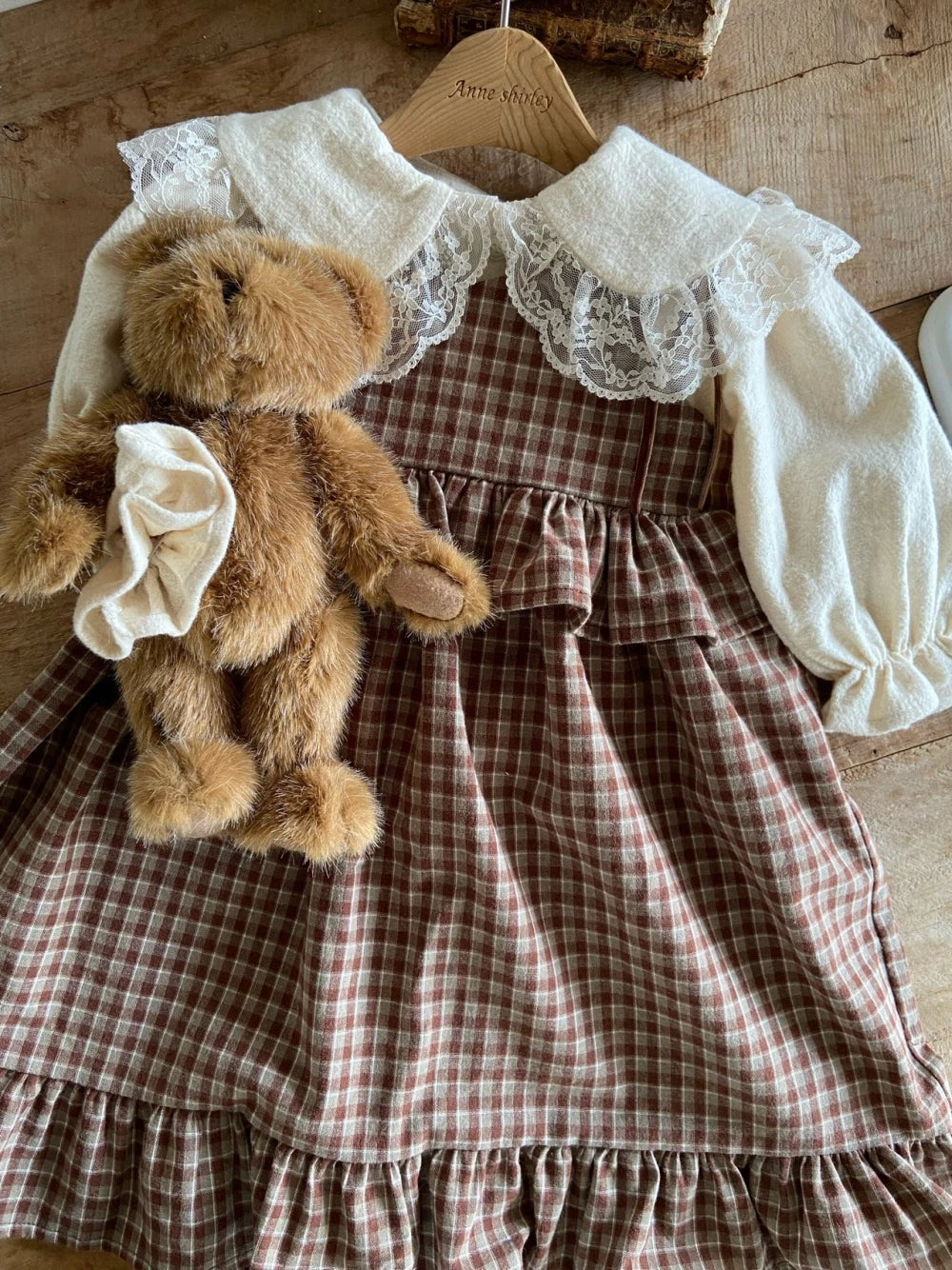 韓國童裝 26秋| AS19 Sigrid Dress / Baby Suit (Check) 連身裙