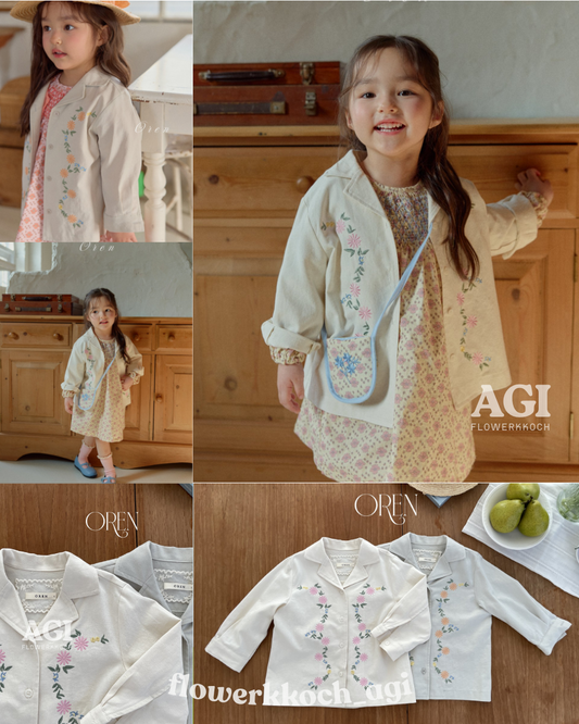 韓國童裝 26春 |  OR33 Petite Army Cardigan Jacket (85~120cm)