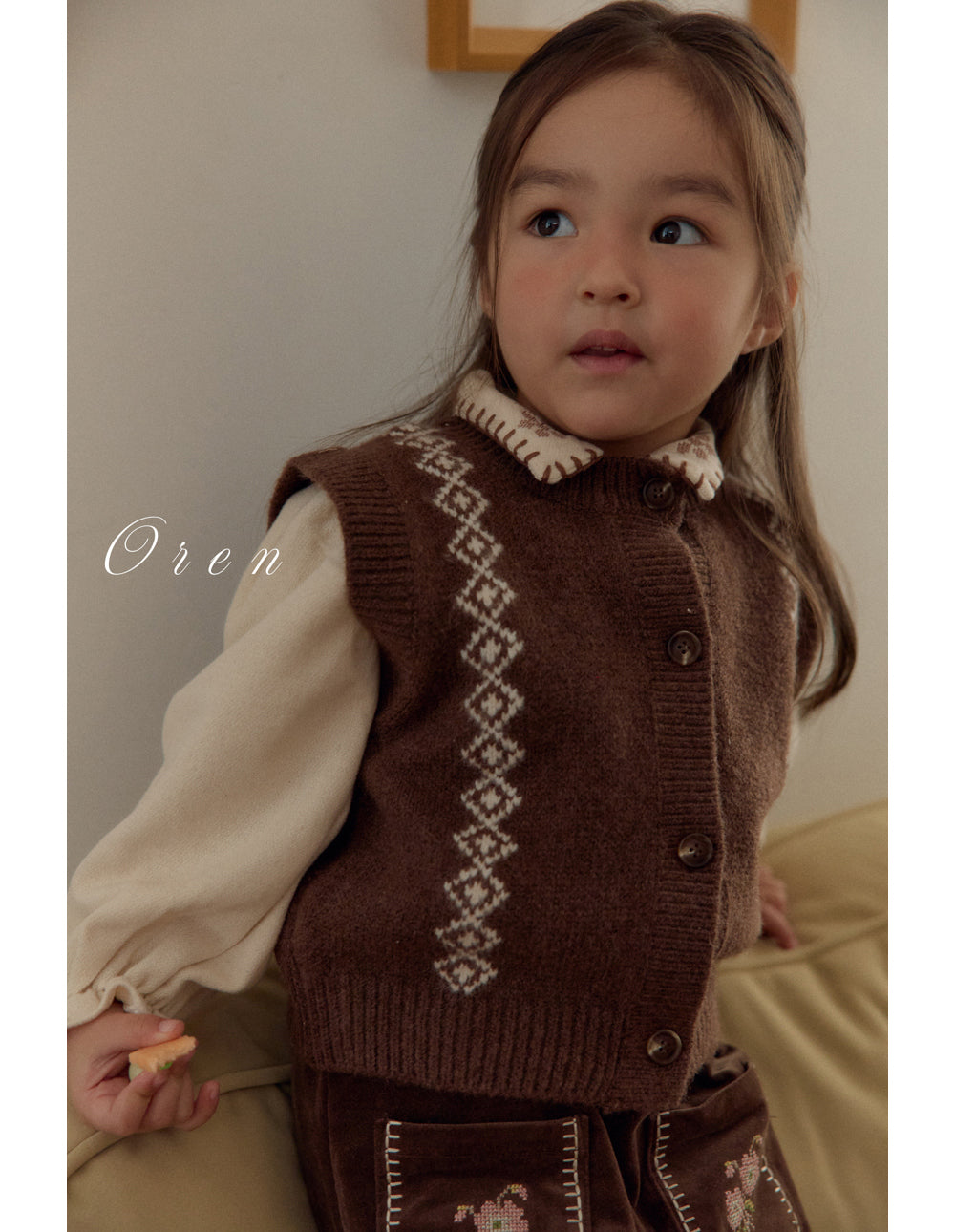 韓國童裝 25秋冬 | OR25410 Nattu Knit Vest