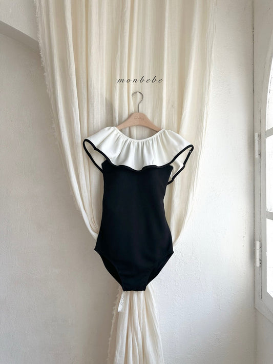 韓國童裝 Swimwear 2026新款 Monbebe 荷葉邊泳衣（MOM)