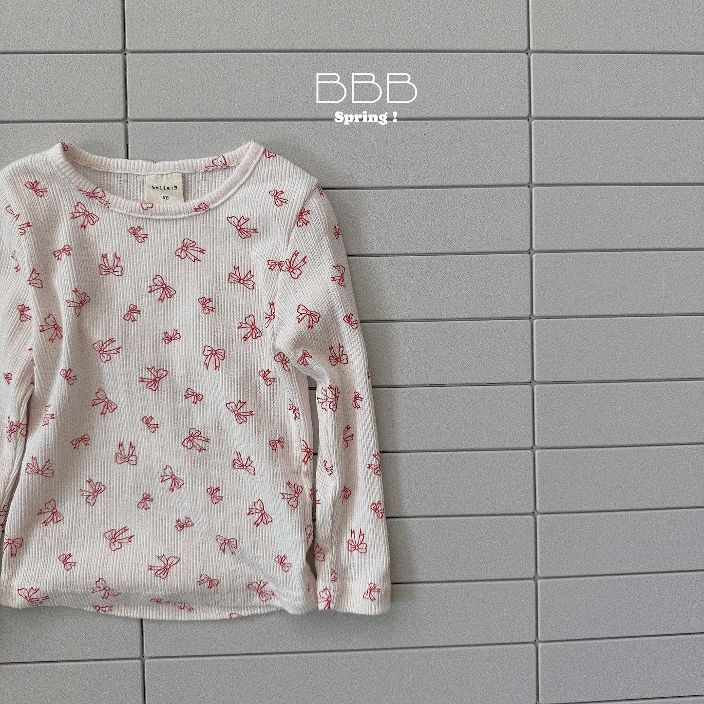 韓國童裝 26春 | BB07 Bebe Spring Floral Basic T-shirt (70-110cm)