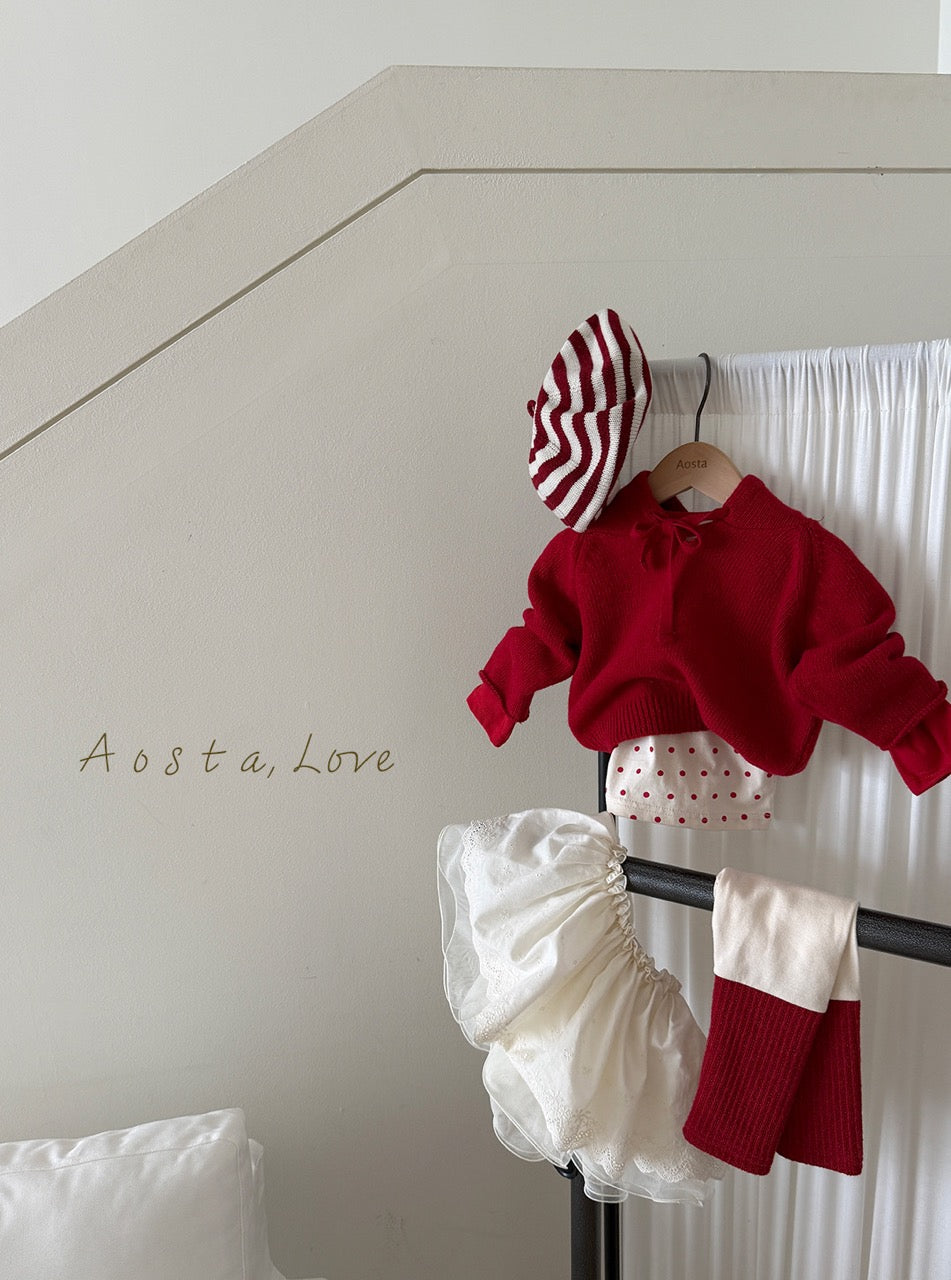 韓國童裝 26秋| AO10 Knit Cookie Hoodie 連帽衫 (70-110)