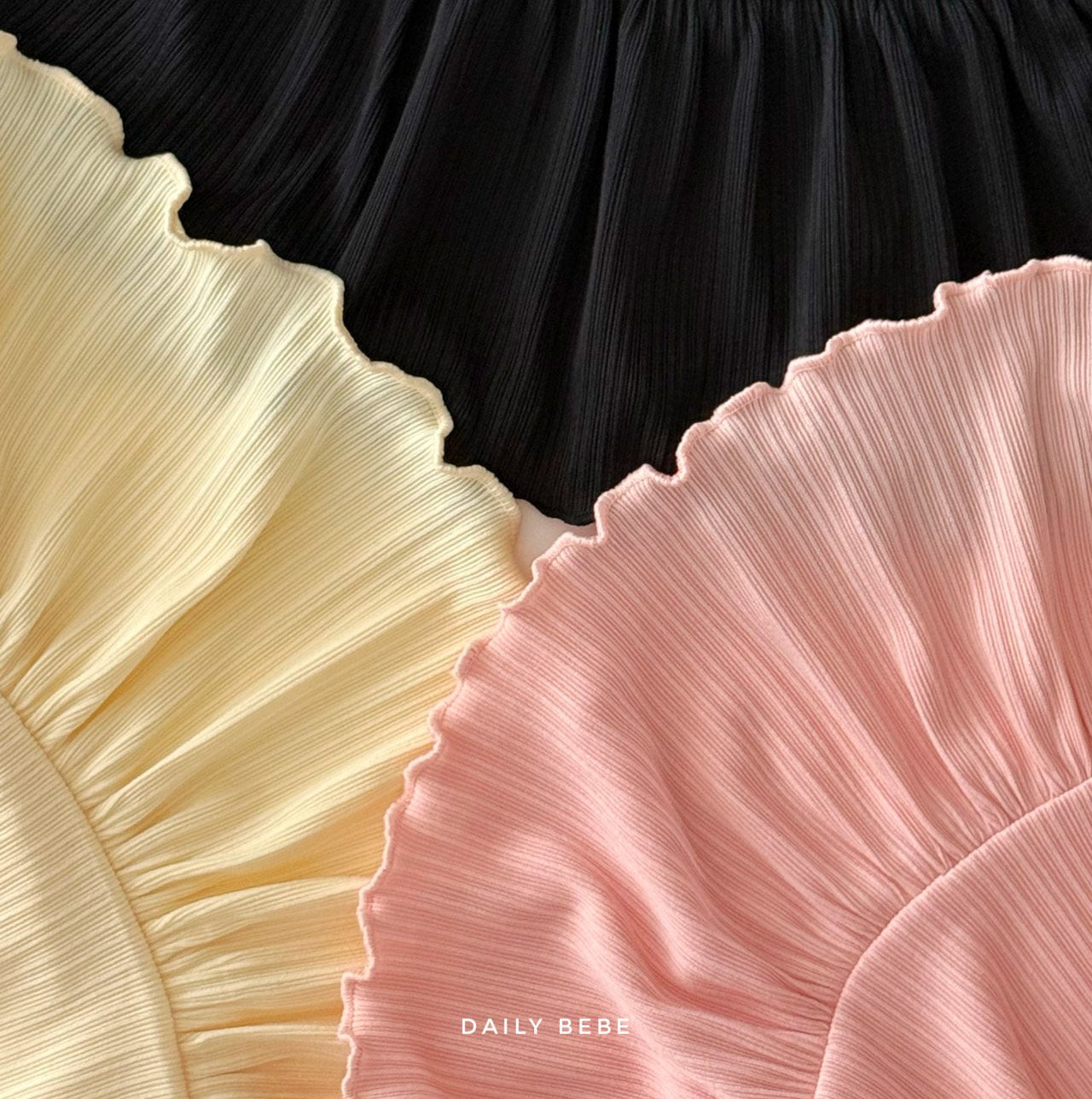 韓國童裝 26夏| DD09 Frill Pleats Set (75-140cm)