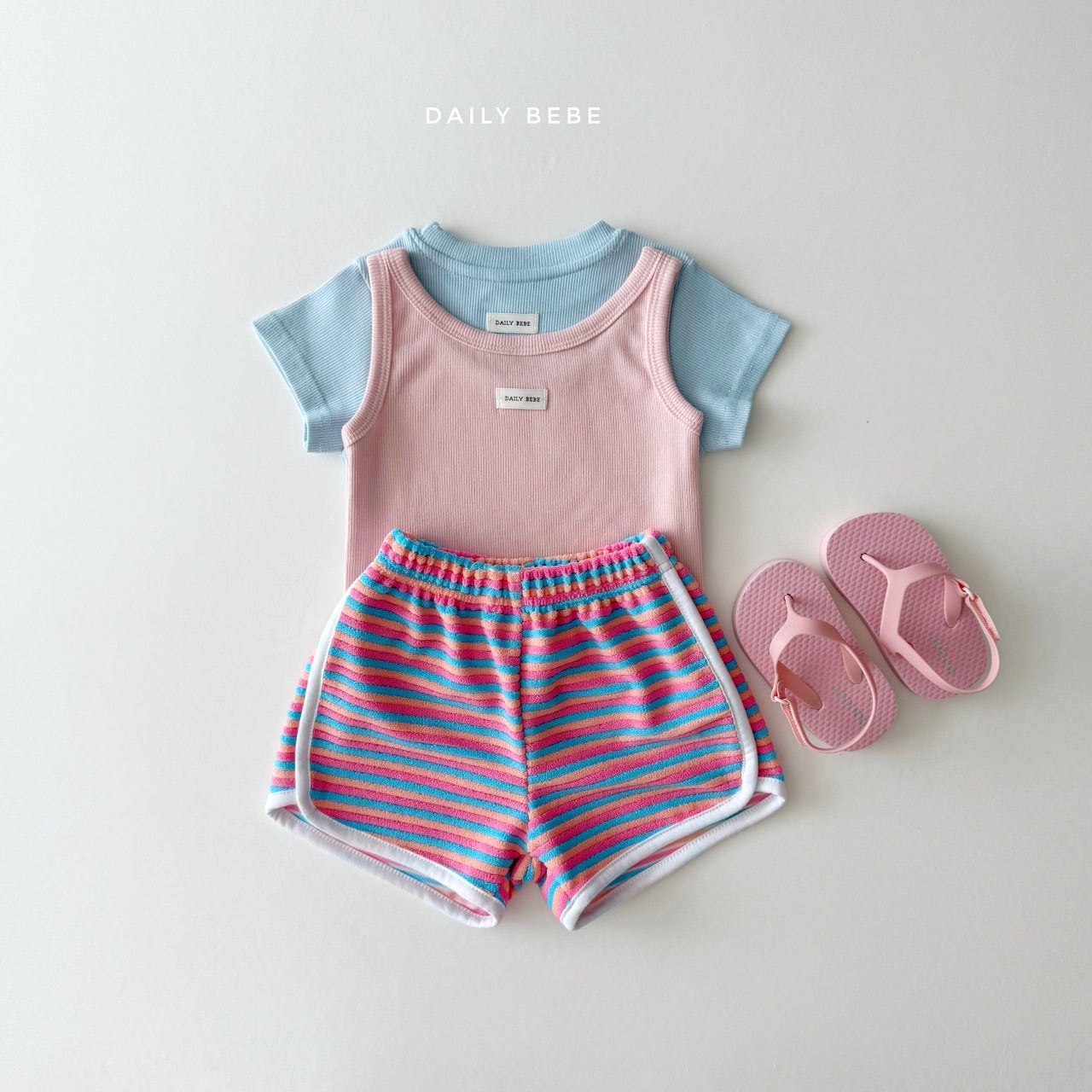 韓國童裝 26夏| DD34 Rainbow Shorts (75-140cm)