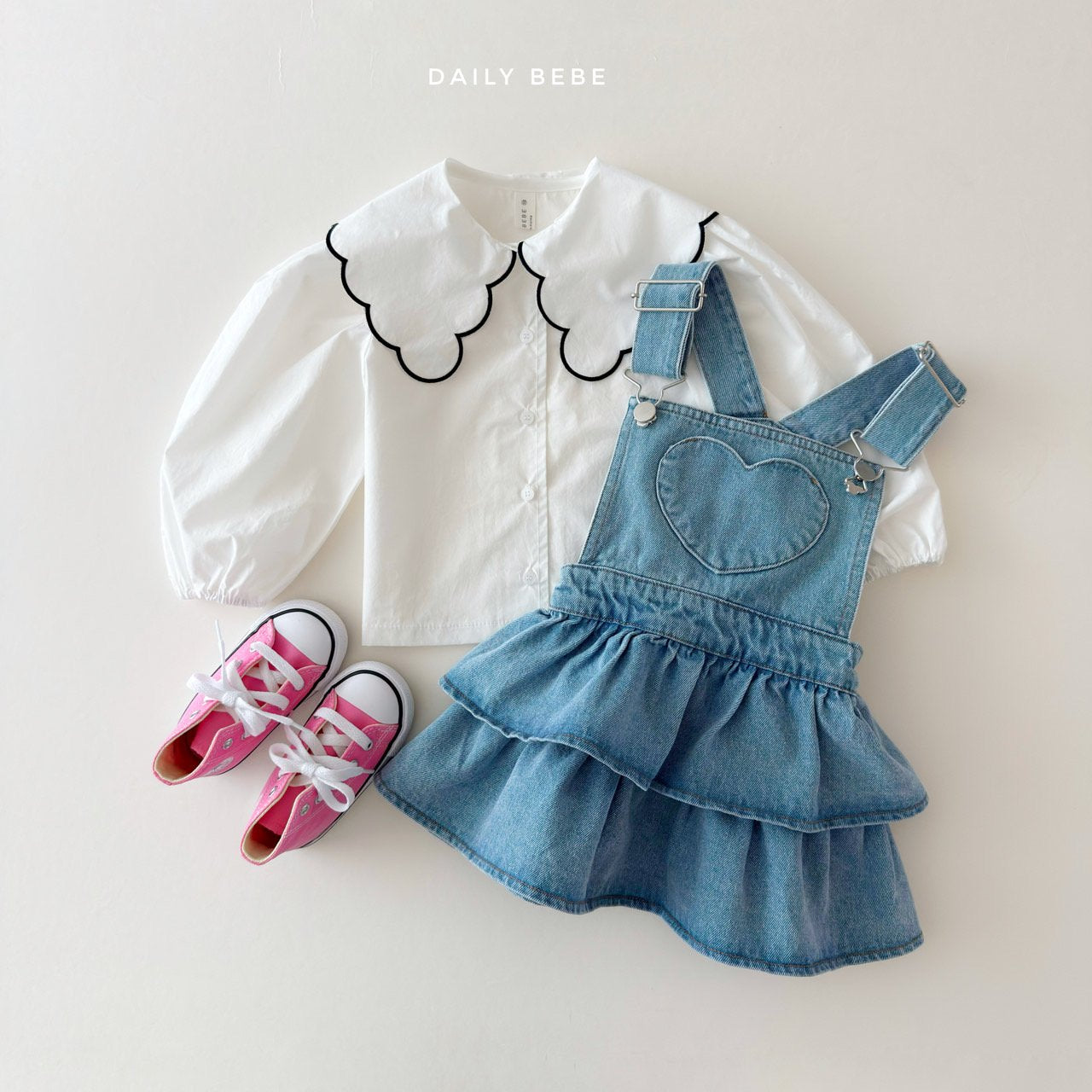 韓國童裝 26春 | DD12 可愛甜心襯衫 (75~140cm)