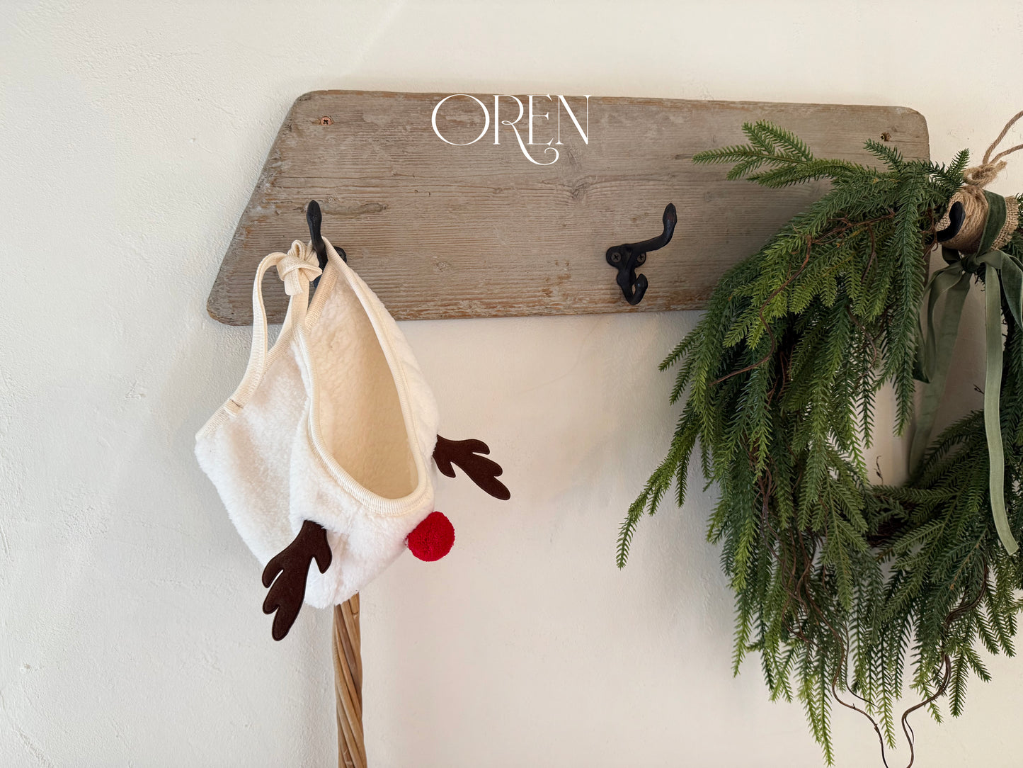 韓國童裝 25秋冬 | OR25516 聖誕款 Christmas Deer Bonnet