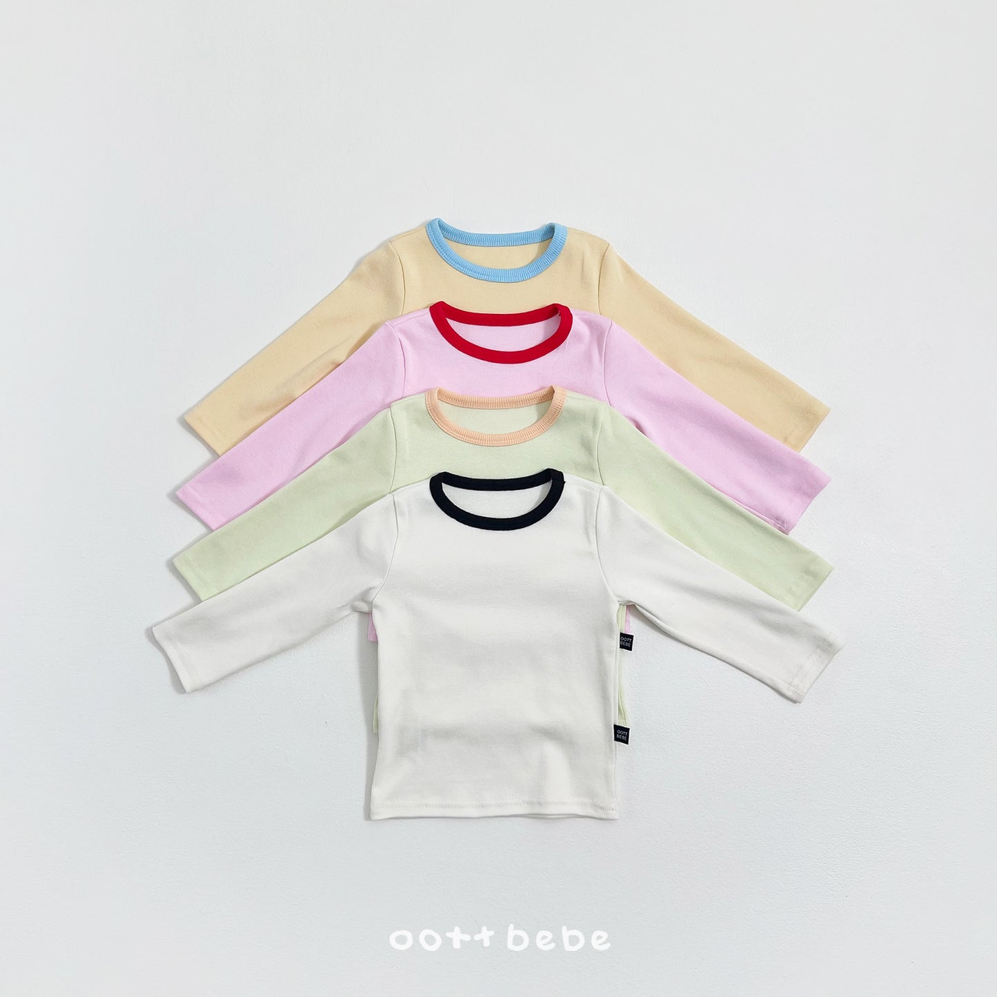 韓國童裝 26SS | OT04 Kids Modal Heart Top and Bottom Set (75-120cm)