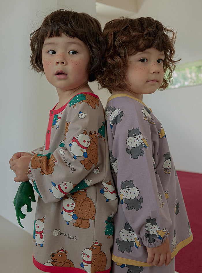 25FW 新款 室內服團購 (30/9截單) 無螢光長袖套裝(90-140) LS67