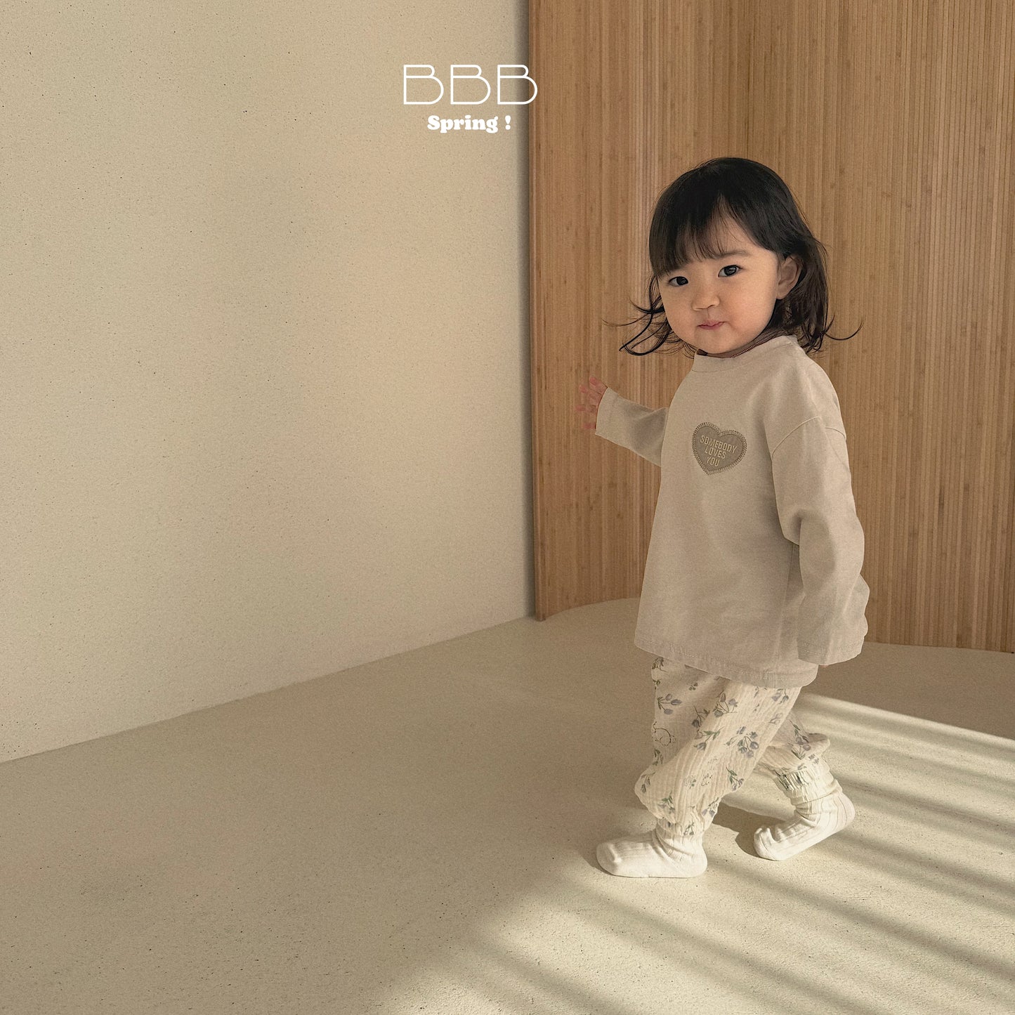 韓國童裝 26春 | BB06 Bebe Heart Box T-shirt (70-110cm)