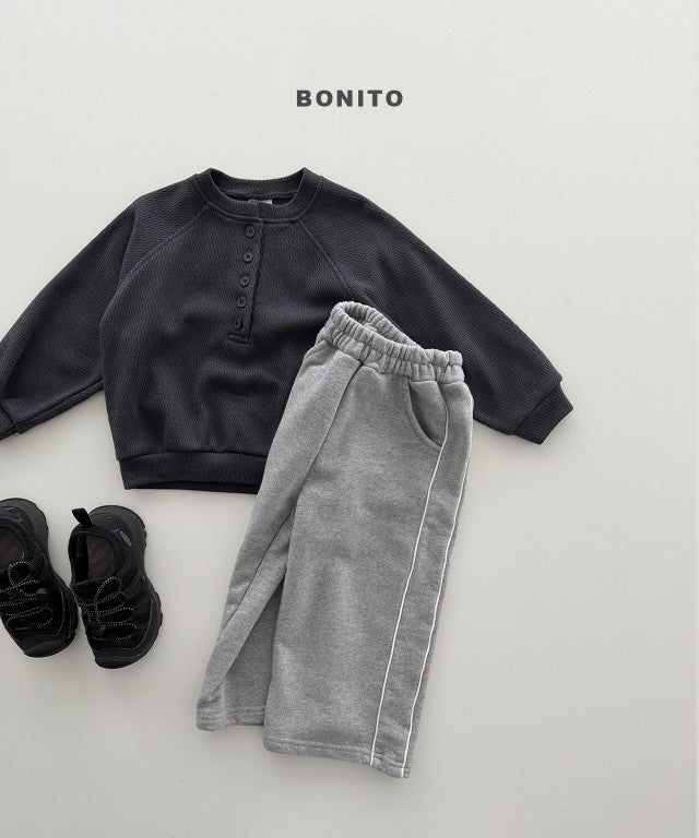 韓國童裝 26秋| BT25 Henley Neck Sweatshirt 衛衣 (80-140)