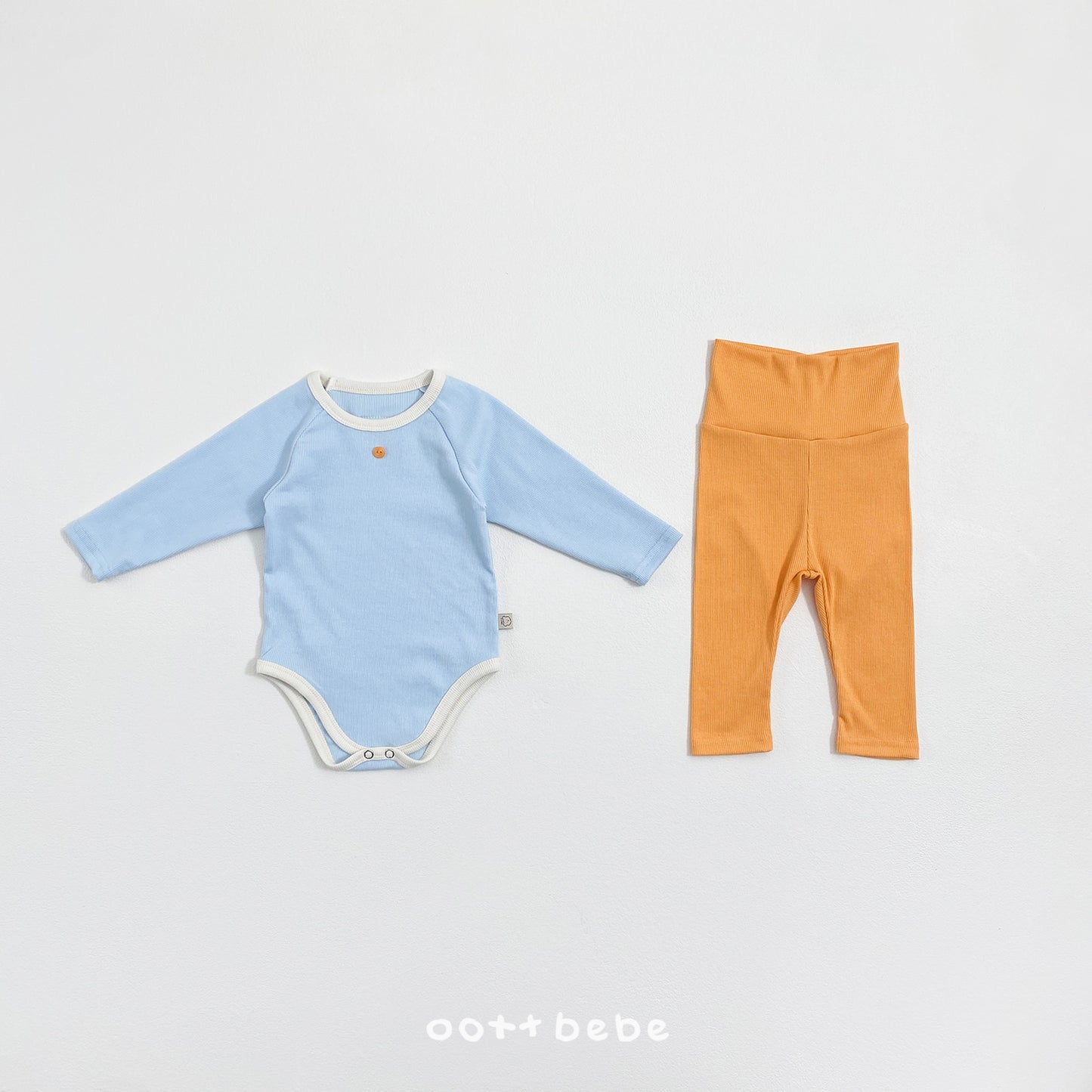 韓國童裝 26SS | OT07 Picnic Modal Ribbed Baby Suit & Leggings Set (55-75cm)