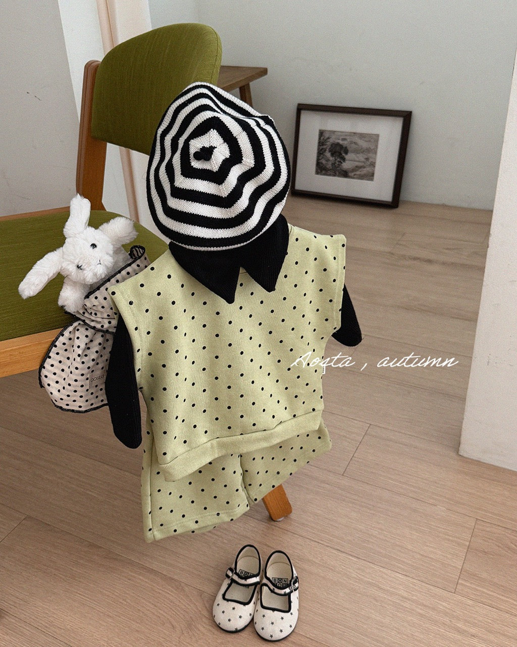 韓國童裝 26秋| AO12 Dot Tongtong Pants 褲子 (70-110)