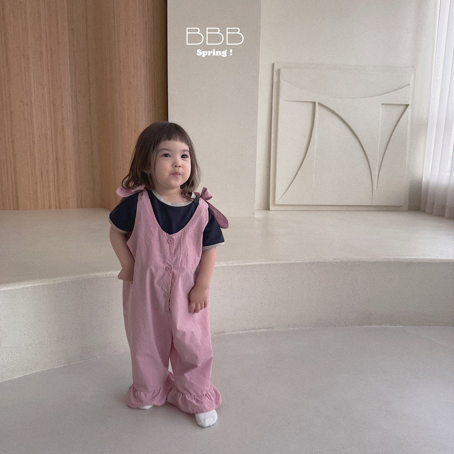 韓國童裝 26春 | BB21 Bebe Ruffle Romper Suit (70-110cm)