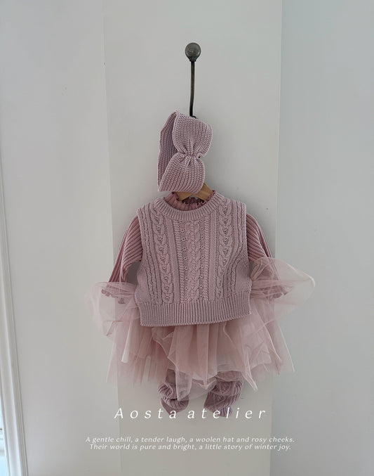 韓國童裝 25秋冬 | AO25412 Knit Vest