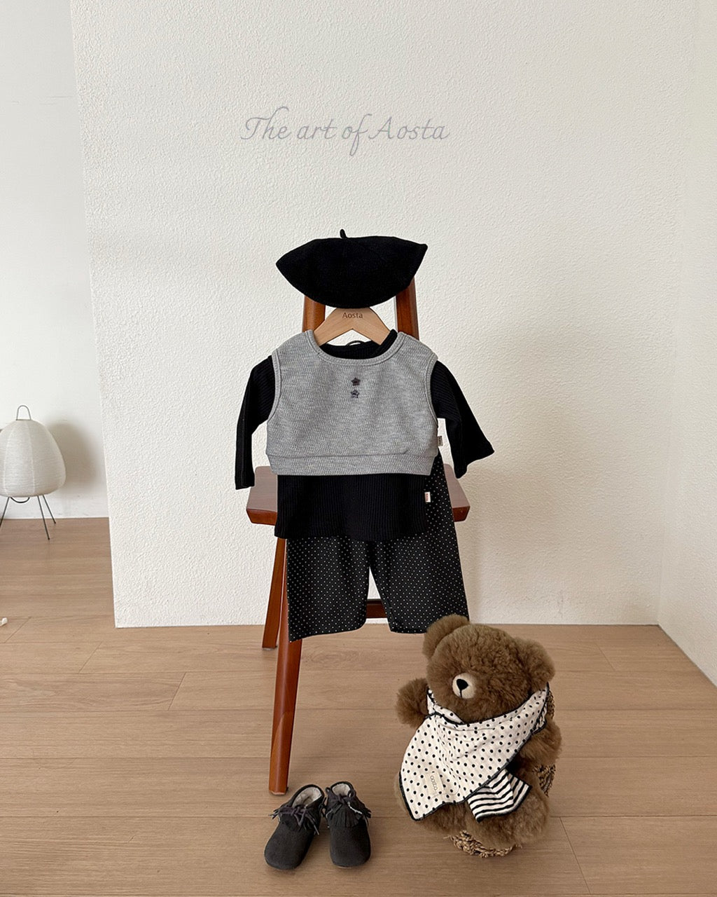 韓國童裝 26秋| AO05 Knit Beret 帽子 (FREE)