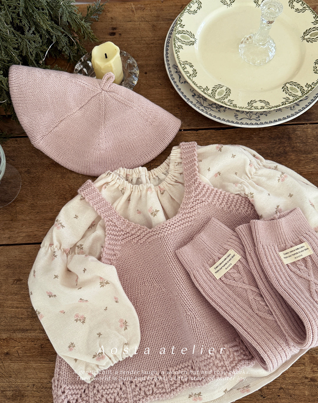 韓國童裝 25秋冬 | AO25413 Knit Blouse