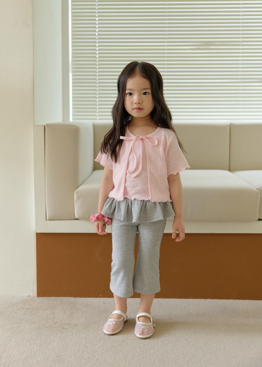 韓國童裝 26夏| DD11 Eyelet Cardigan Set (75-140cm)