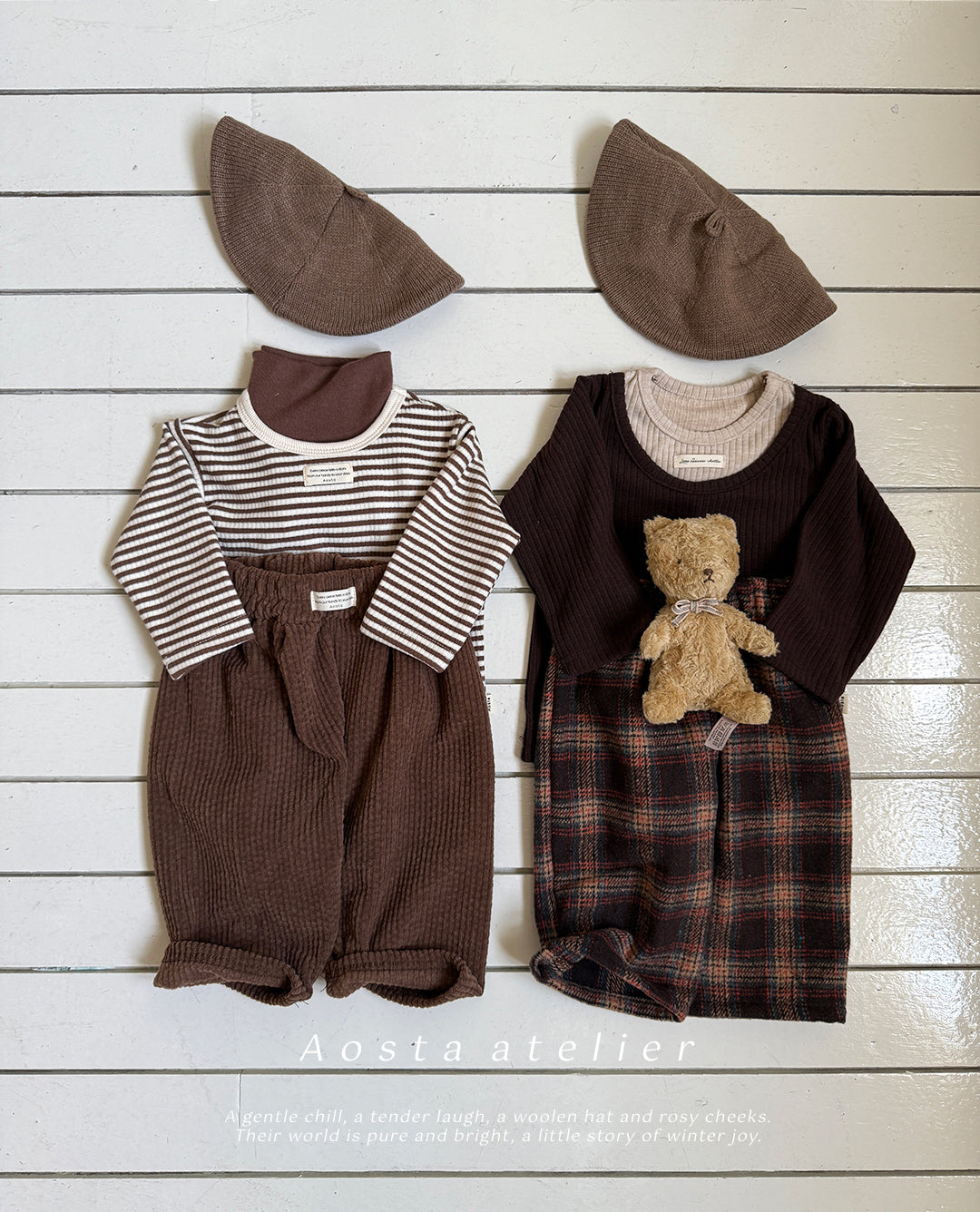 韓國童裝 25秋冬 | AO25454 Check Pants