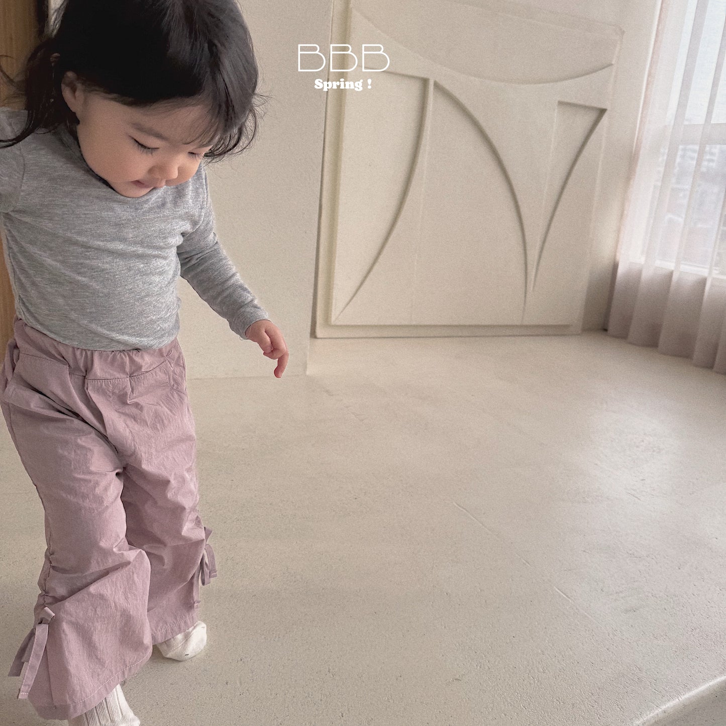 韓國童裝 26春 | BB38 Bebe Stripe Jogger Pants (70-110cm)