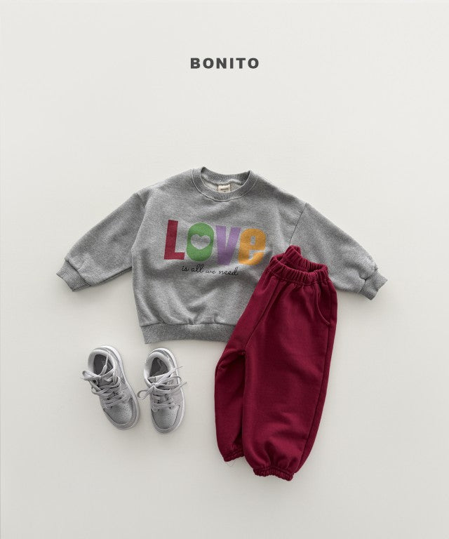 韓國童裝 26秋| BT32 Love Sweatshirt 衛衣 (80-140)