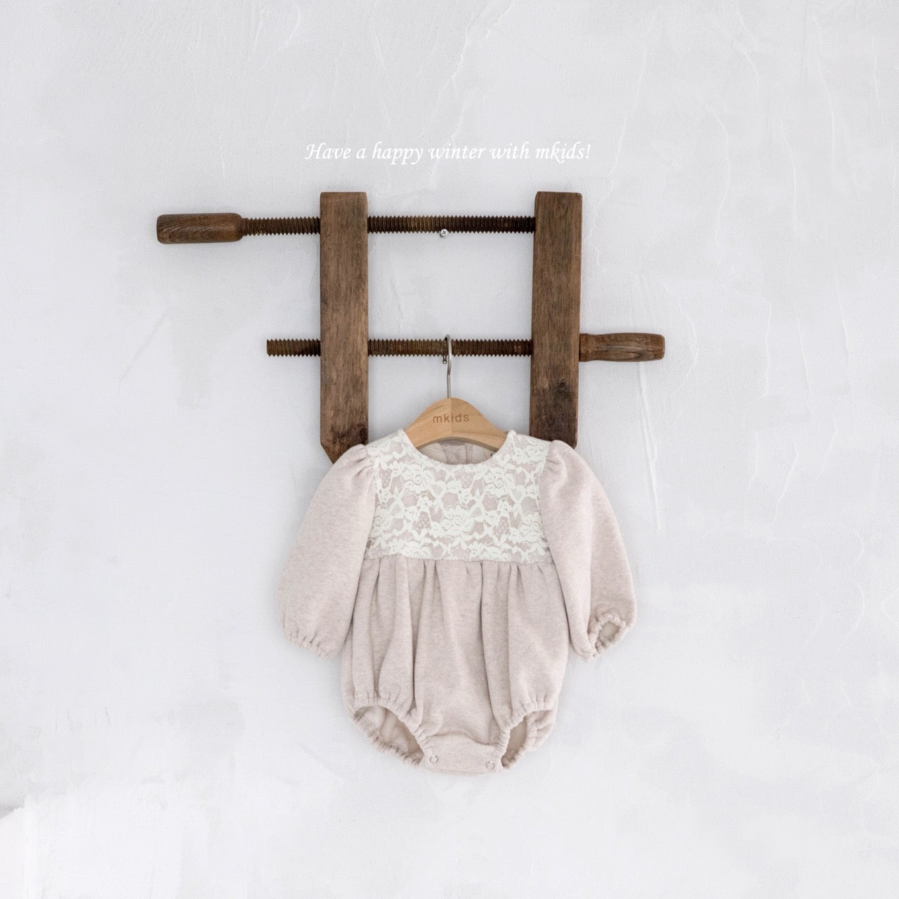 韓國童裝 25秋冬 | MD25408 Lace Baby Suit
