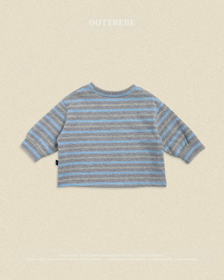 韓國童裝 26秋| OT06 Tomboy Ribbed Tee Kids 上衣